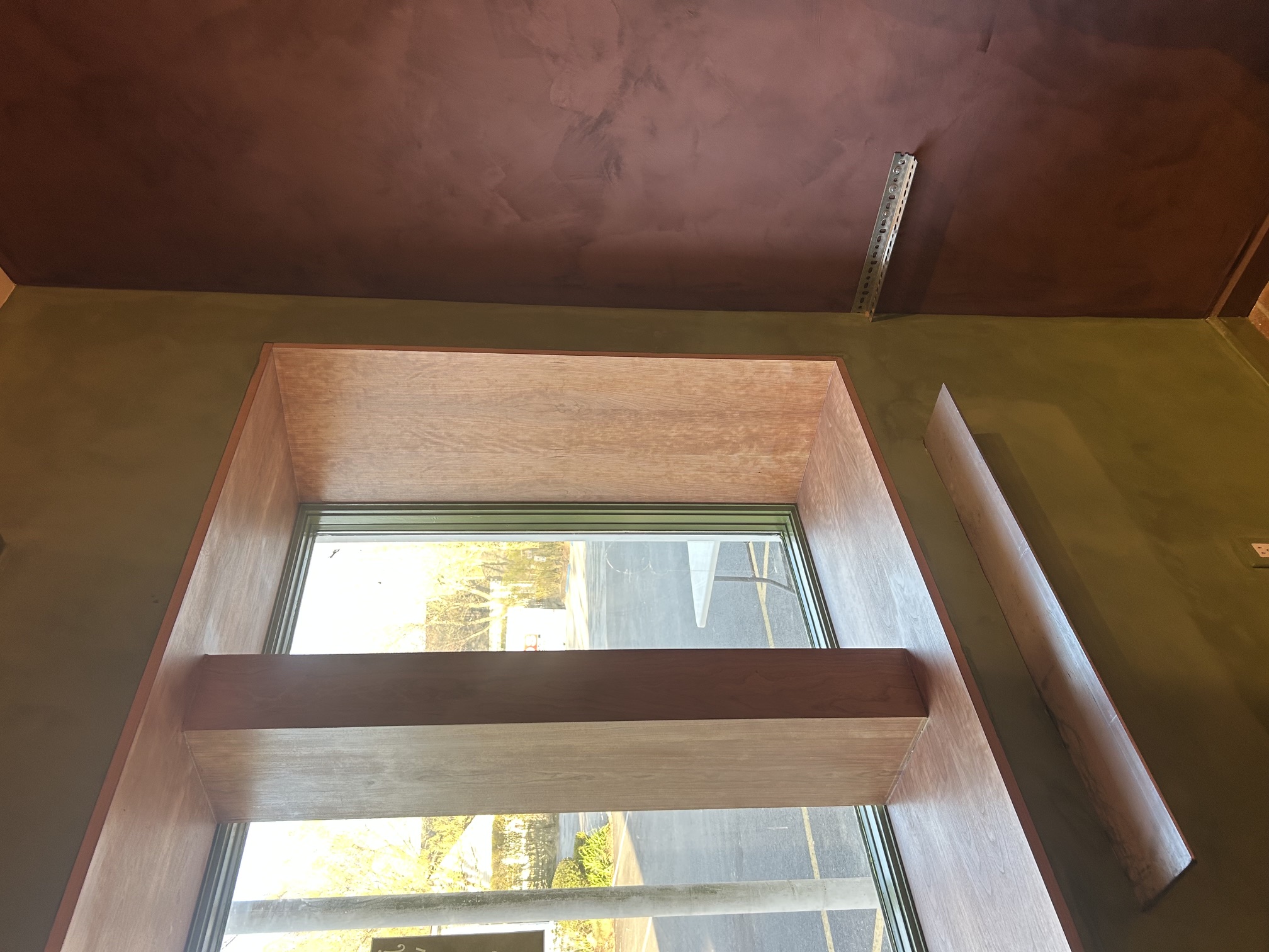 Cherry window surround and integrated display ledge